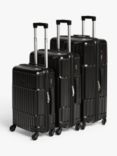 John Lewis Tampa 4-Wheel Hard Shell Suitcase, Set of 3