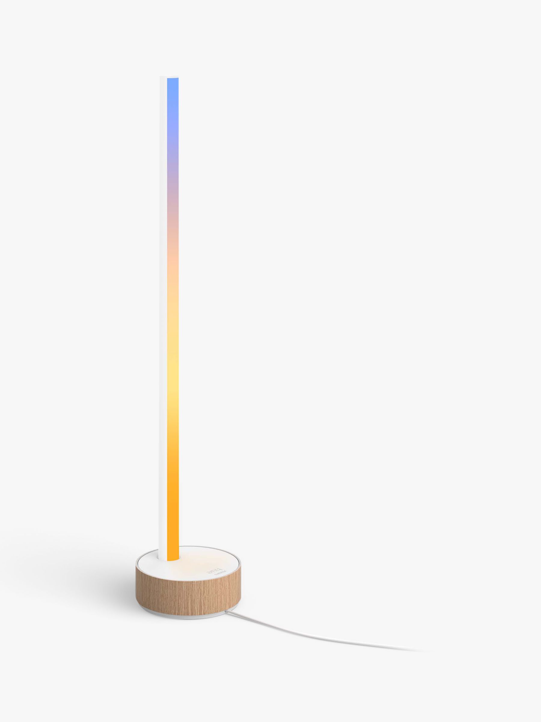 Photo of Philips hue signe gradient led table lamp with bluetooth oak