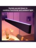 Philips Hue Ensis Smart LED Pendant Ceiling Light with Bluetooth, Black