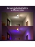 Philips Hue Centris 2 Spot Smart LED Ceiling Light with Bluetooth, White/Multi