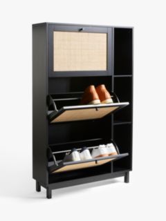 Lewis three door shoe shop cabinet