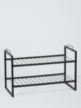 John Lewis ANYDAY Stackable Metal Shoe Rack, 2 Tier