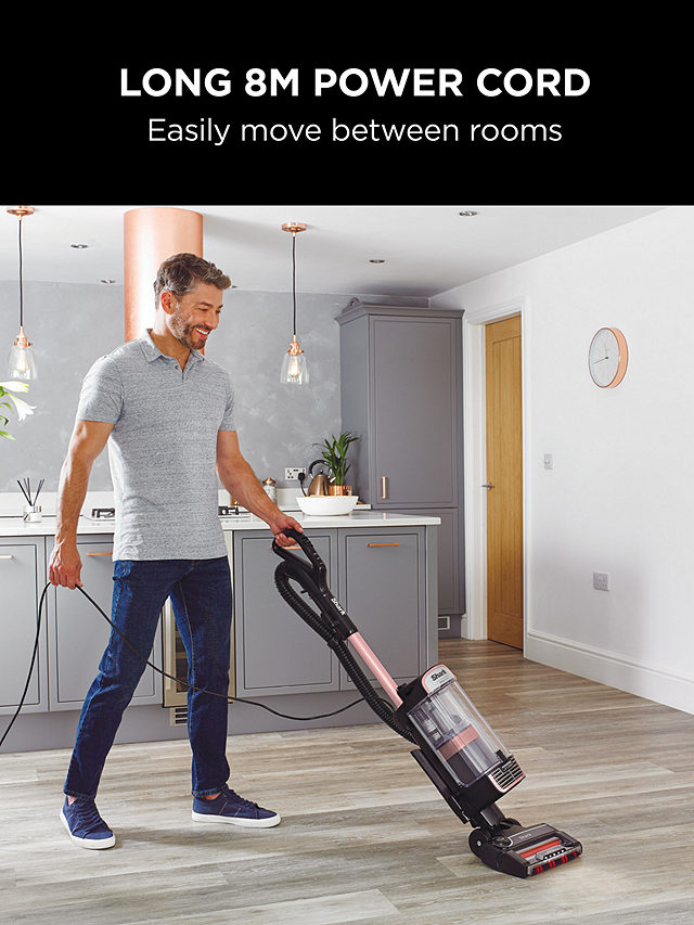 Shark Stratos NZ860UKT Pet Pro Model Upright Vacuum Cleaner with Anti Hair Wrap Plus & Anti-Odour Technology, Rose Gold