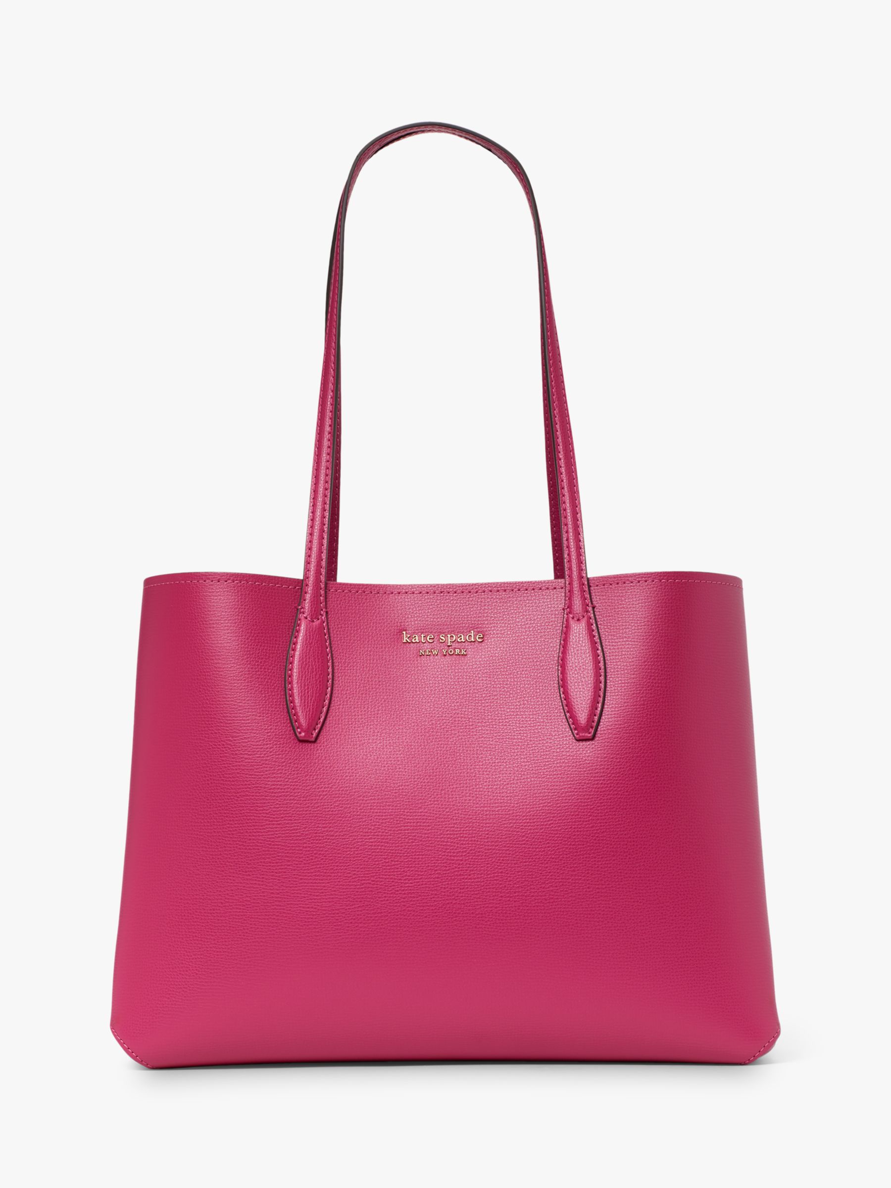 kate spade new york All Day Leather Large Tote Bag, Plum Liqueur at ...
