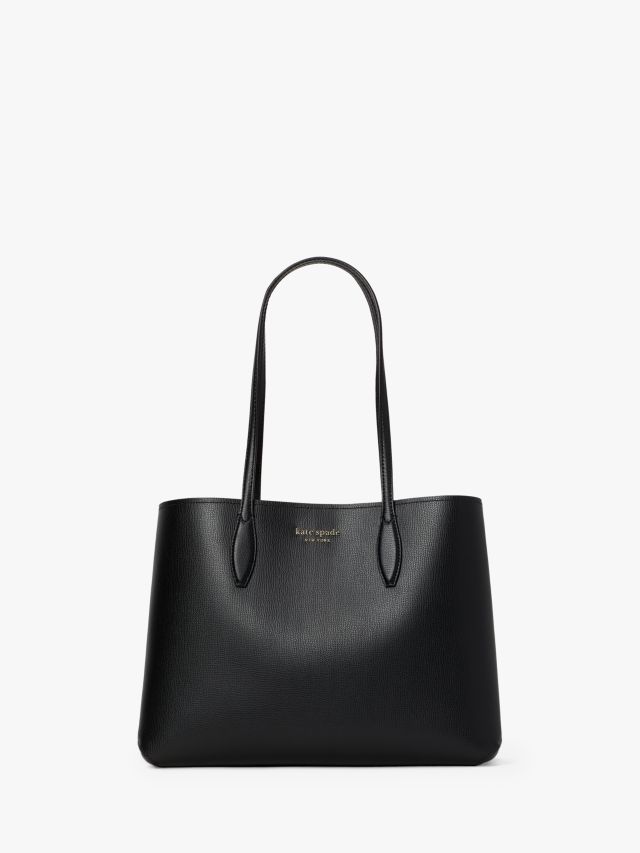 kate spade new york All Day Leather Large Tote Bag, Black
