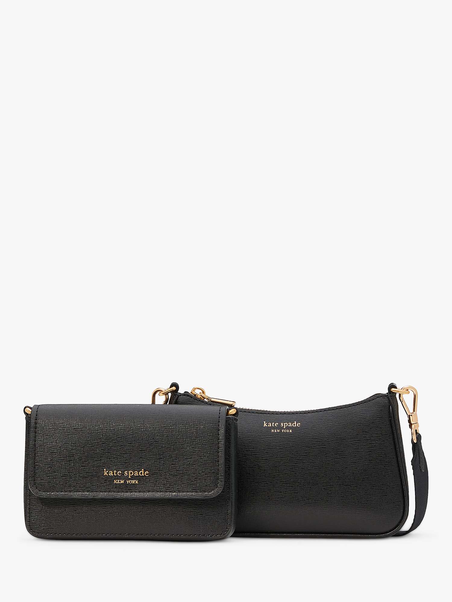 Buy kate spade new york Morgan Leather Double Up Crossbody Bag Online at johnlewis.com