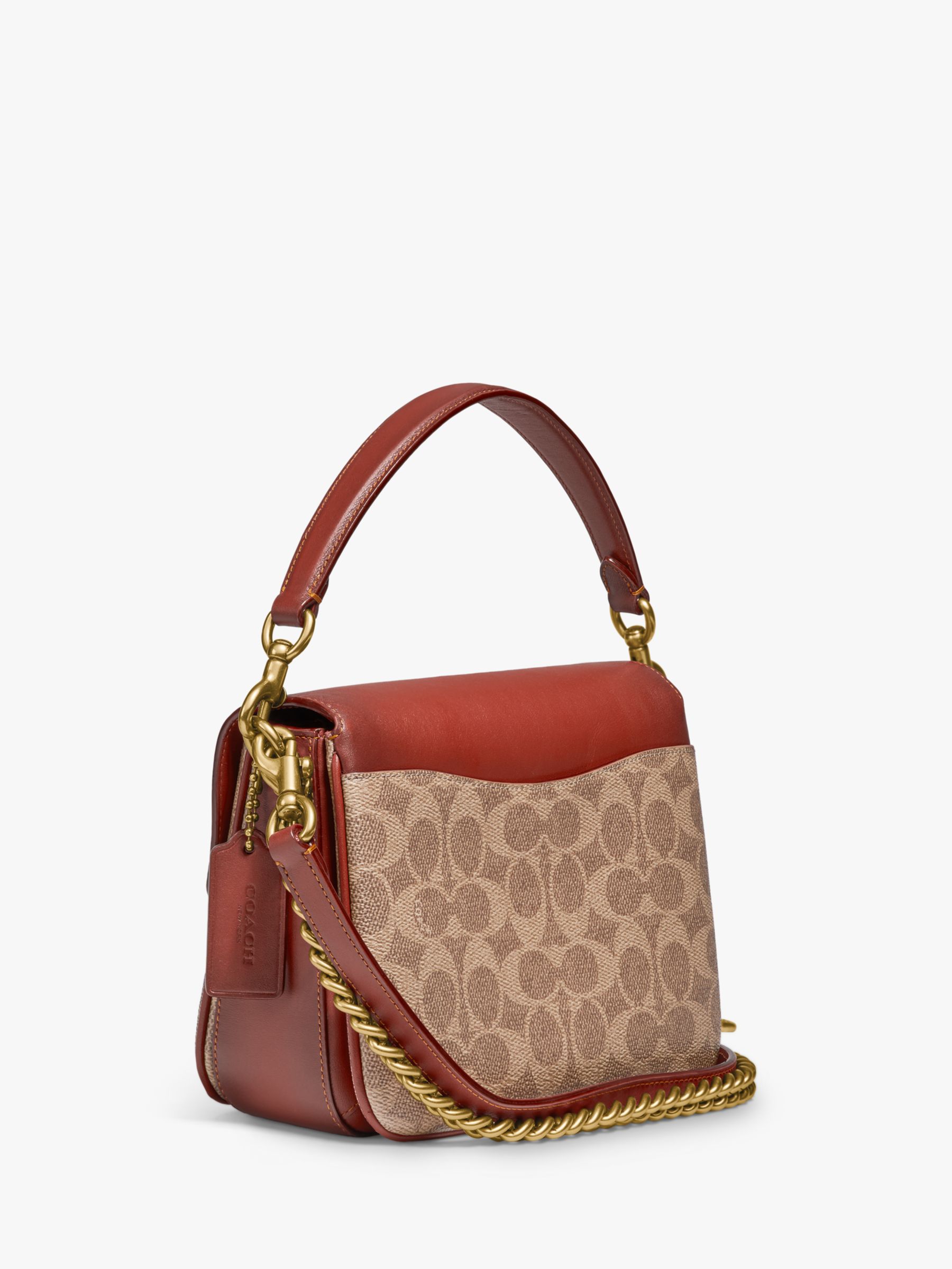 Buy Coach Cassie 19 Leather Cross Body Bag, Tan Rust Online at johnlewis.com