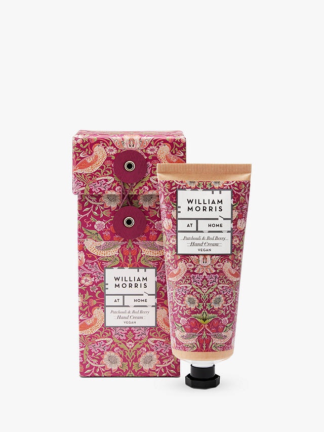 William Morris At Home Strawberry Thief Patchouli & Red Berry Hand Cream, 100ml 1