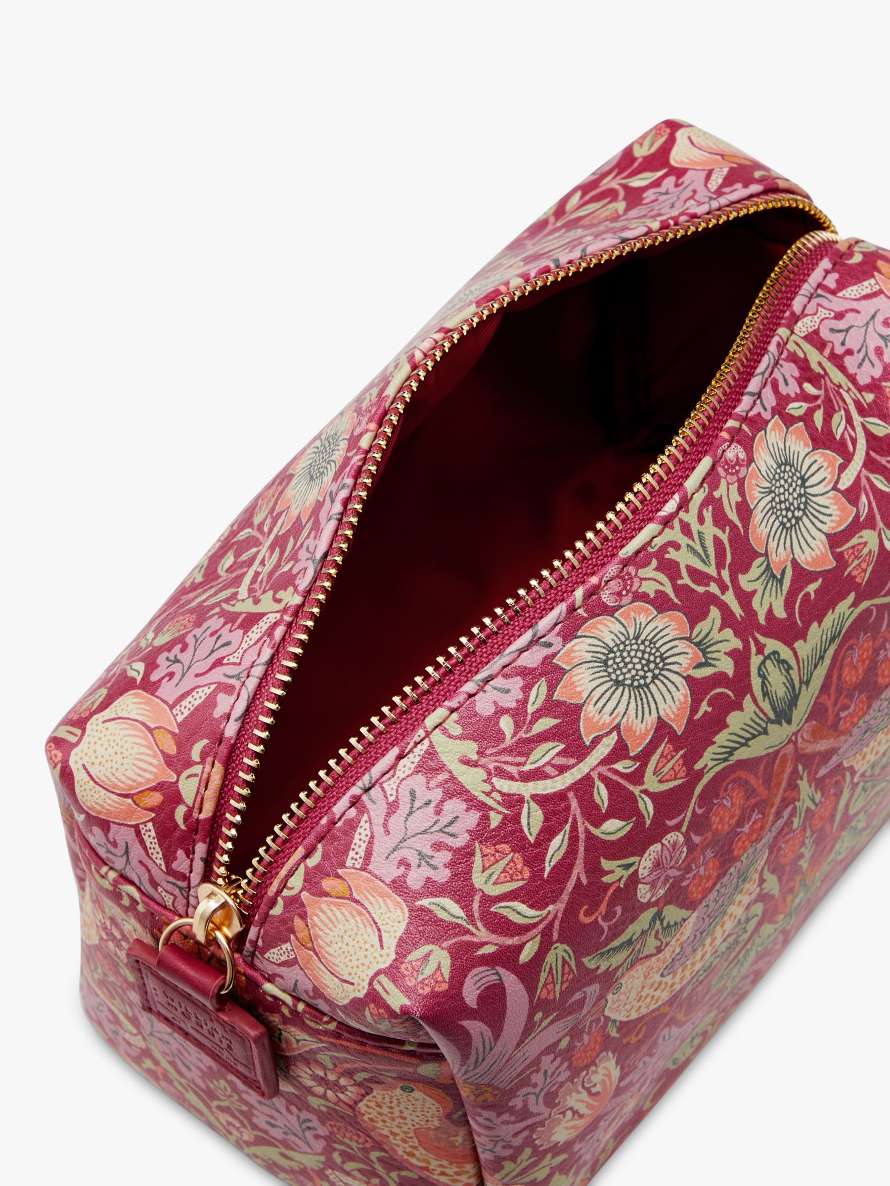 William Morris At Home Strawberry Thief Medium Wash Bag at John Lewis &  Partners