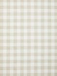 John Lewis ANYDAY Gingham PVC Tablecloth Fabric, Greige