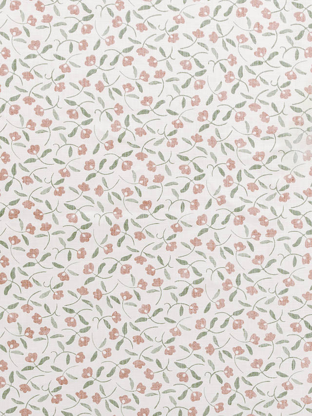 John Lewis Scallop Floral Furnishing Fabric, Plaster