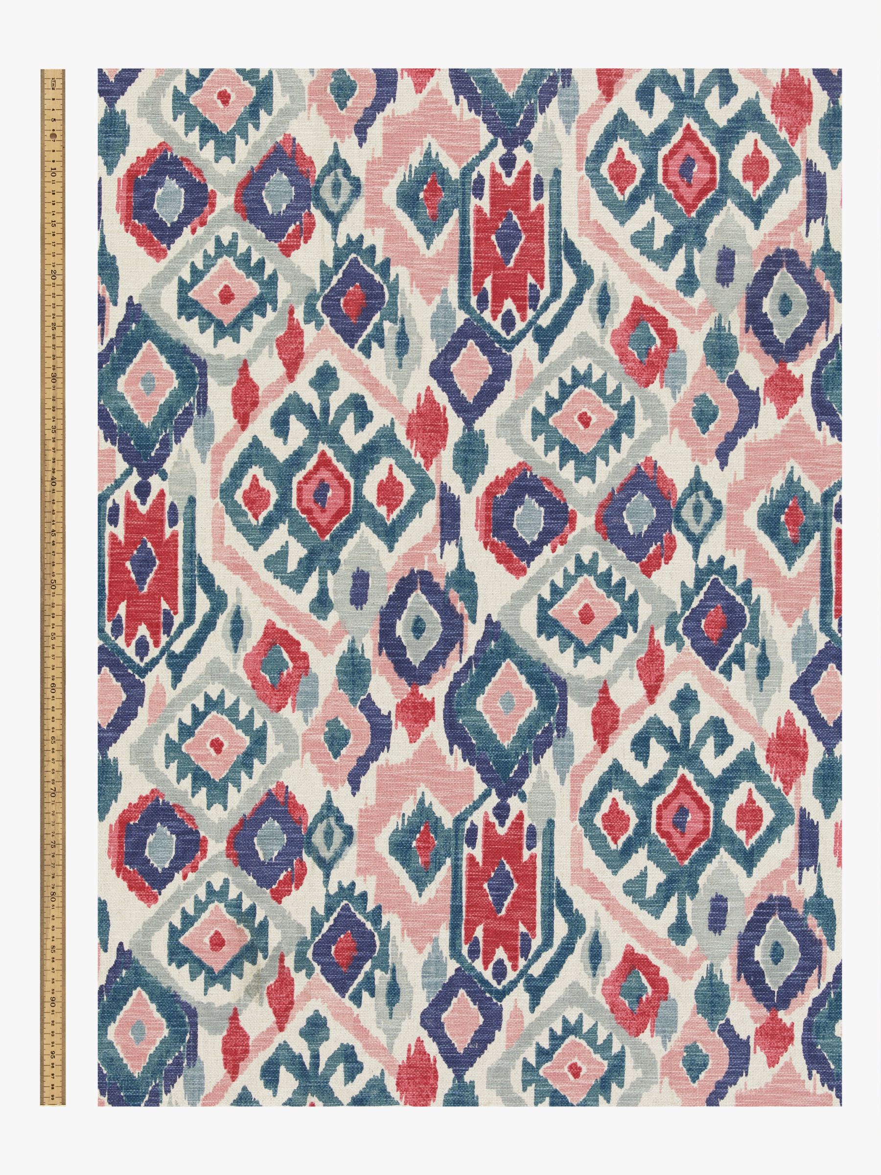 John Lewis Maya Ikat Furnishing Fabric, Soft Teal
