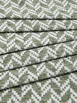 John Lewis Split Chevron Furnishing Fabric, Sage Green