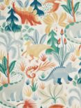 John Lewis Forest Dinosaurs Furnishing Fabric, Multi