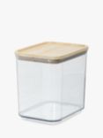 Rosanna Pansino & iDesign Recycled Plastic Lidded Canister, Clear/Natural, 2L