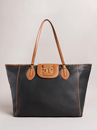 Ted Baker Edali Leather Whipstitch Detail Tote Bag