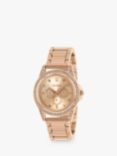 Tikkers ATK1053 Kids' Crystal Sparkly Bracelet Strap Watch, Rose Gold