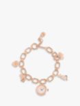 Radley RY4608 Womens's Friends Street Charm Bracelet Strap Watch, Rose Gold/Mother of Pearl