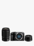 Nikon Z30 Vlogging Compact System Camera with 16-50mm & 50-250mm VR Lenses, 4K UHD, 20.9MP, Wi-Fi, Bluetooth, 3” Vari-angle Touch Screen, Black, Double Lens Kit