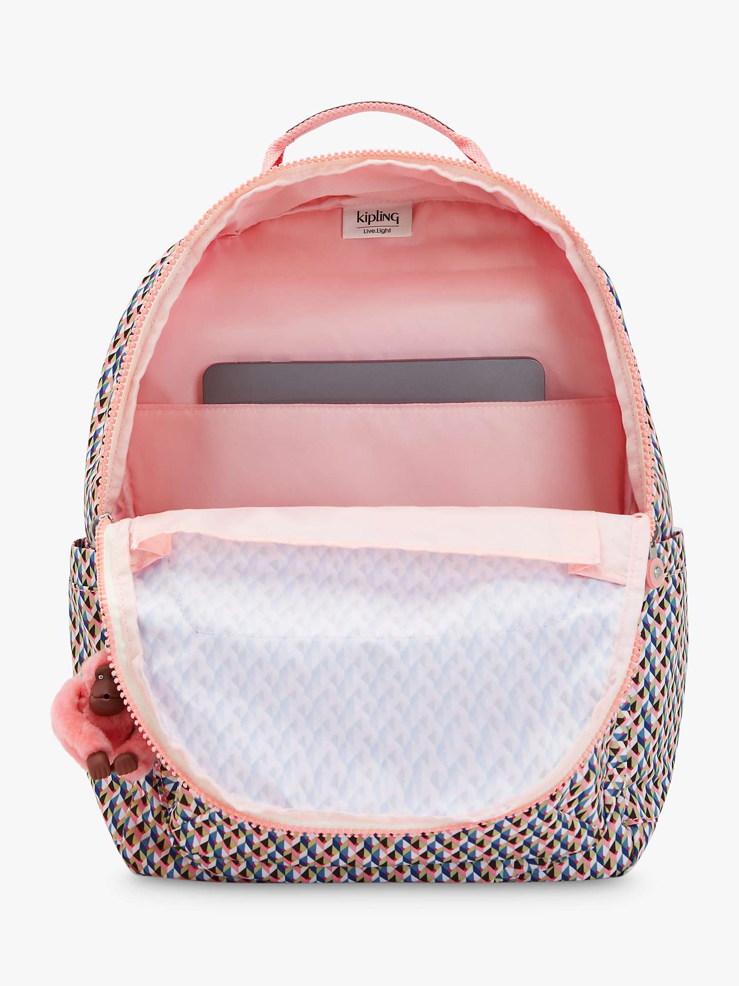 Buy Kipling Seoul Large Backpack, Girly Geo Online at johnlewis.com