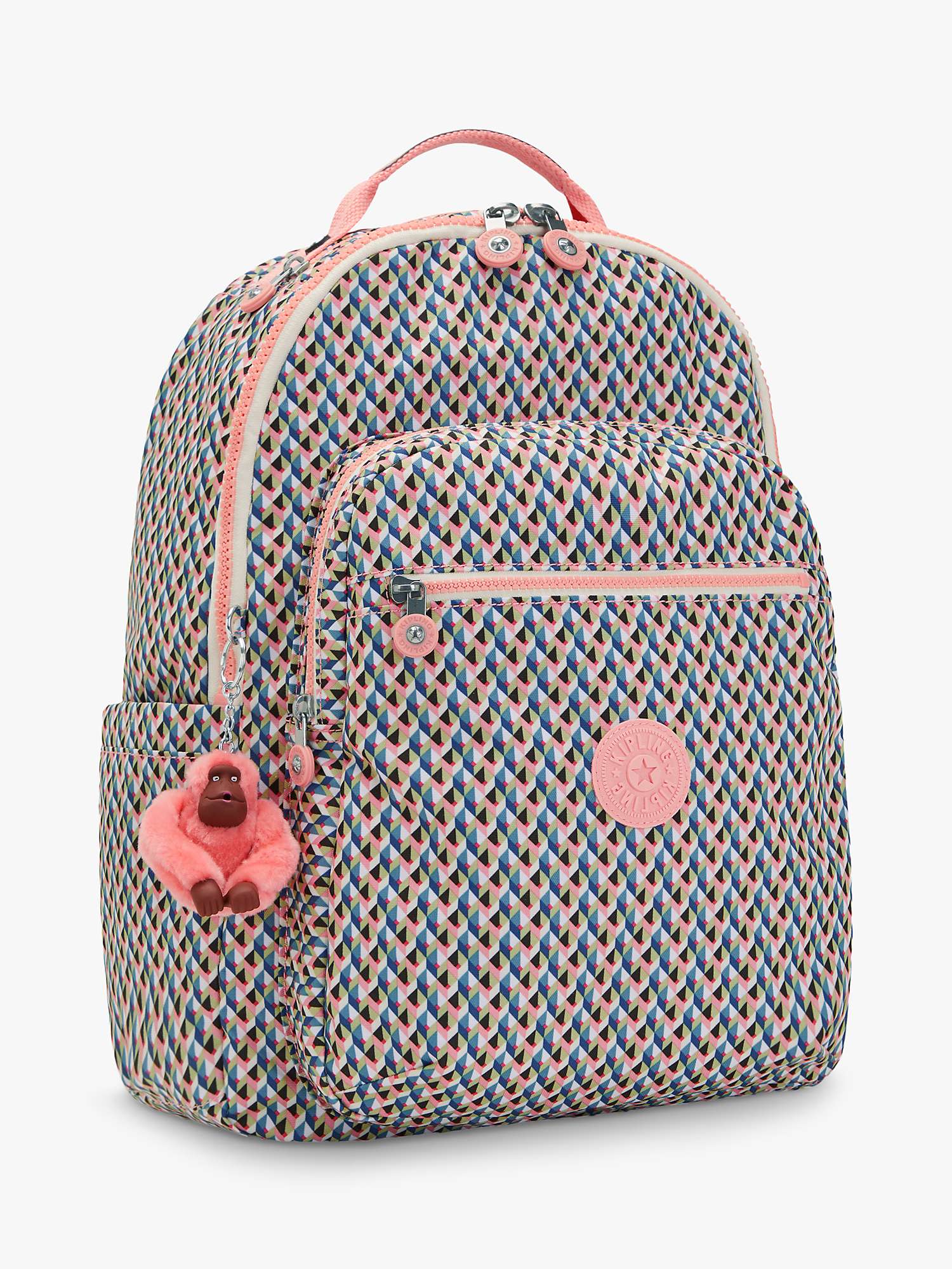 Buy Kipling Seoul Large Backpack, Girly Geo Online at johnlewis.com