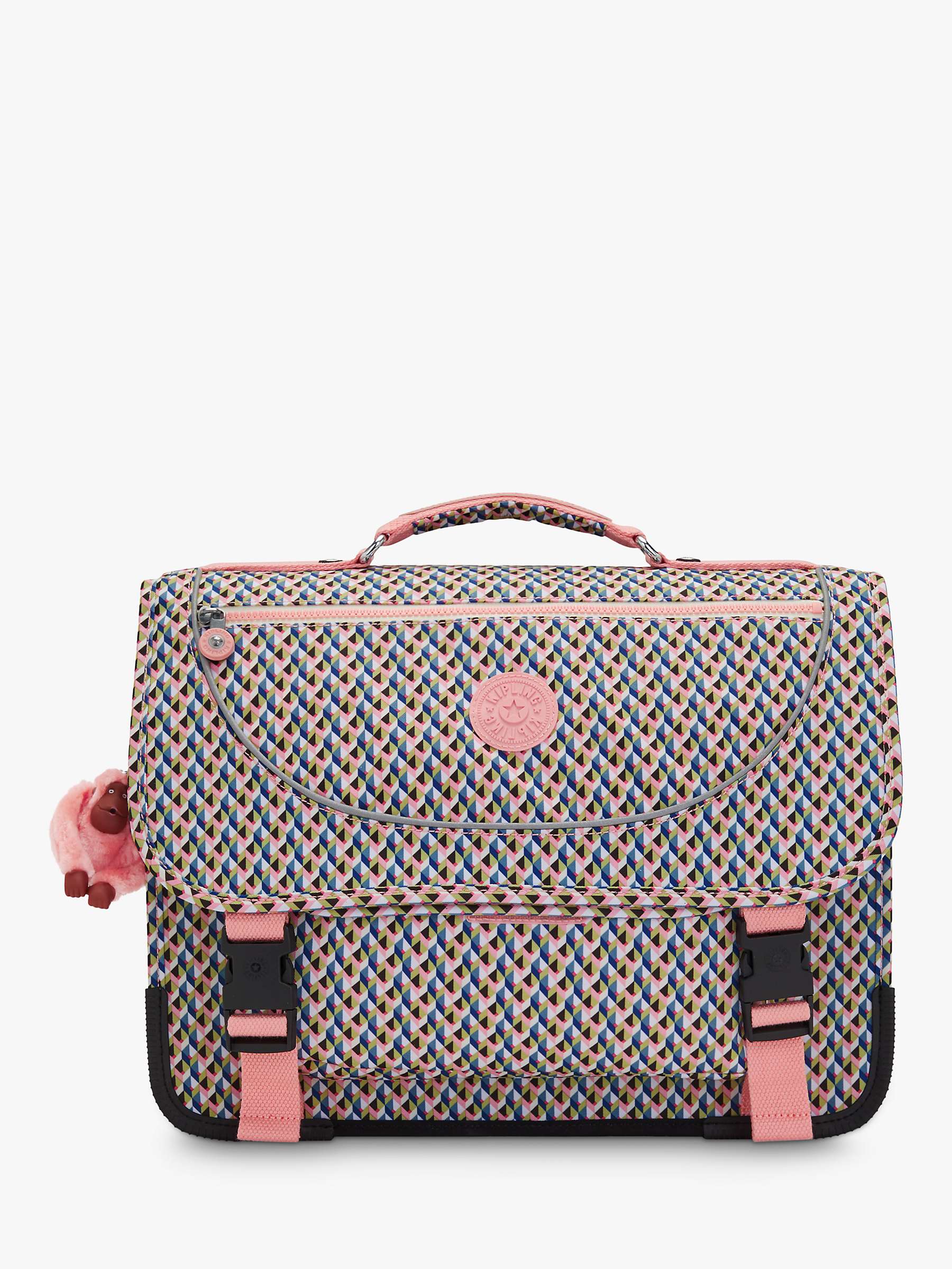 Buy Kipling Kids' Preppy Medium School Backpack, Girly Geo Online at johnlewis.com