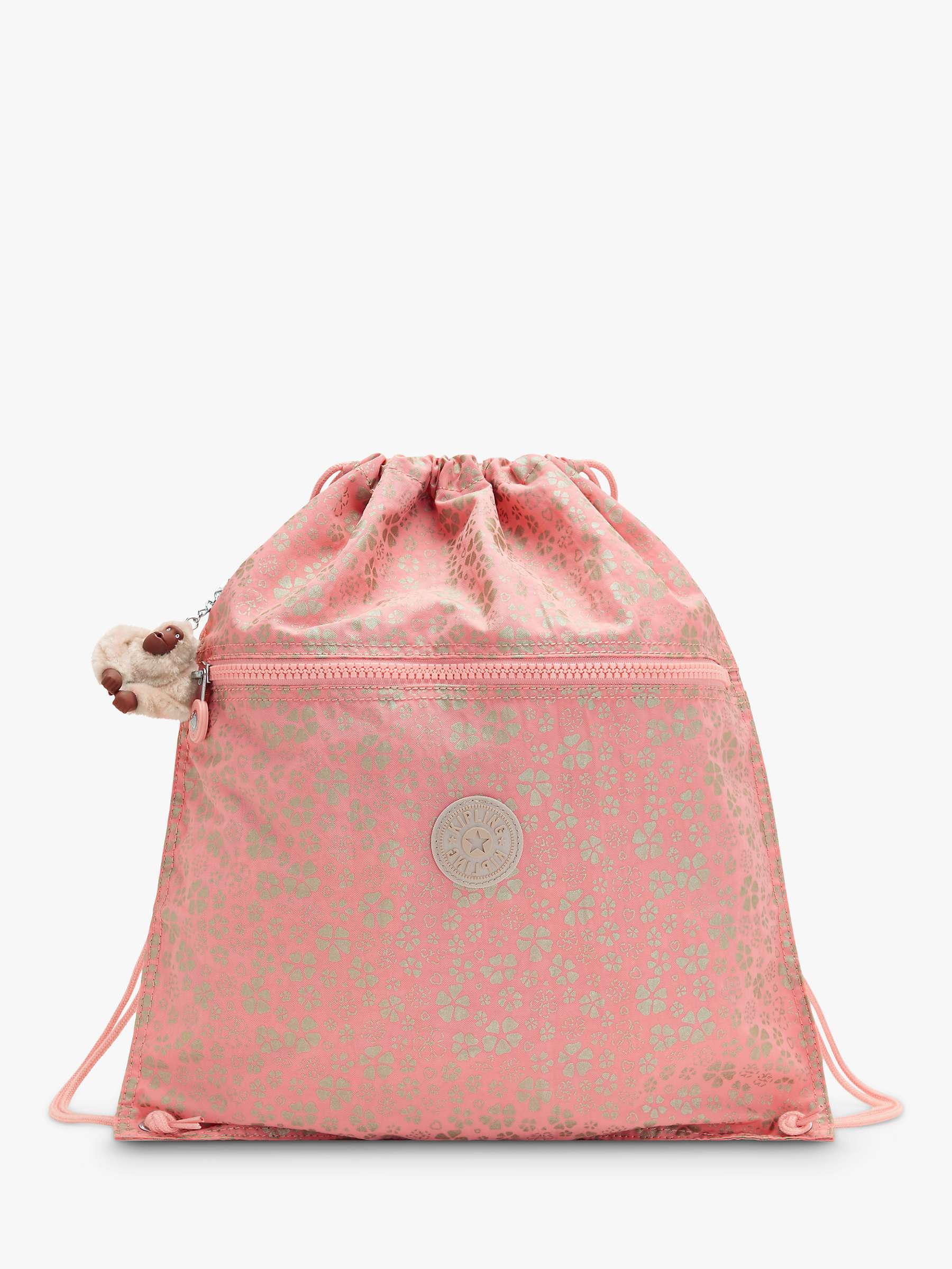 Buy Kipling Kids’ Supertaboo School Drawstring Backpack, Sweet Metfloral Online at johnlewis.com