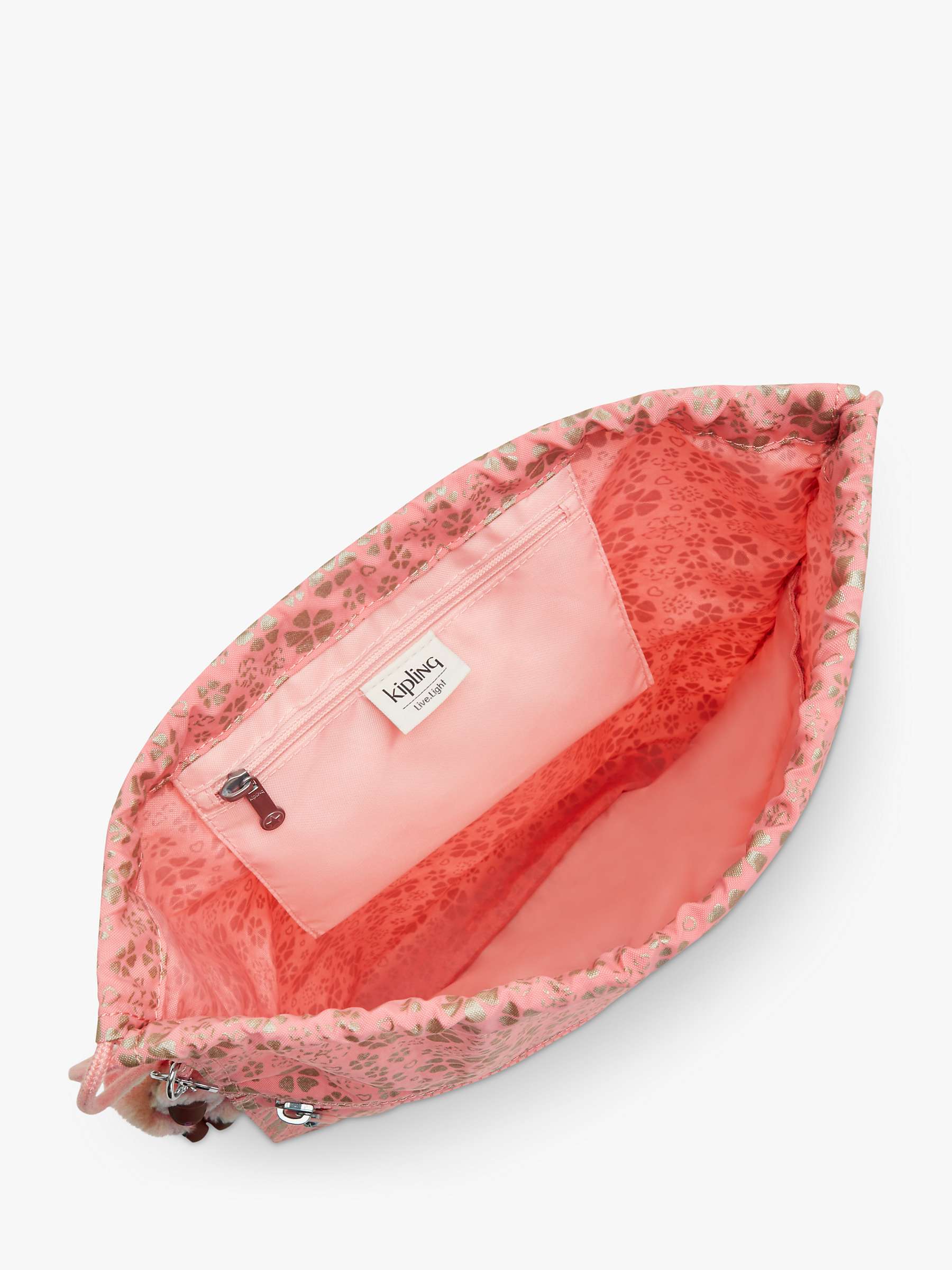 Buy Kipling Kids’ Supertaboo School Drawstring Backpack, Sweet Metfloral Online at johnlewis.com
