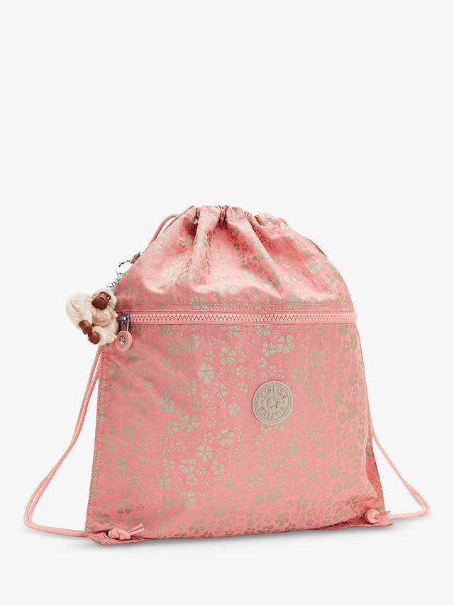Kipling Kids’ Supertaboo School Drawstring Backpack, Sweet Metfloral