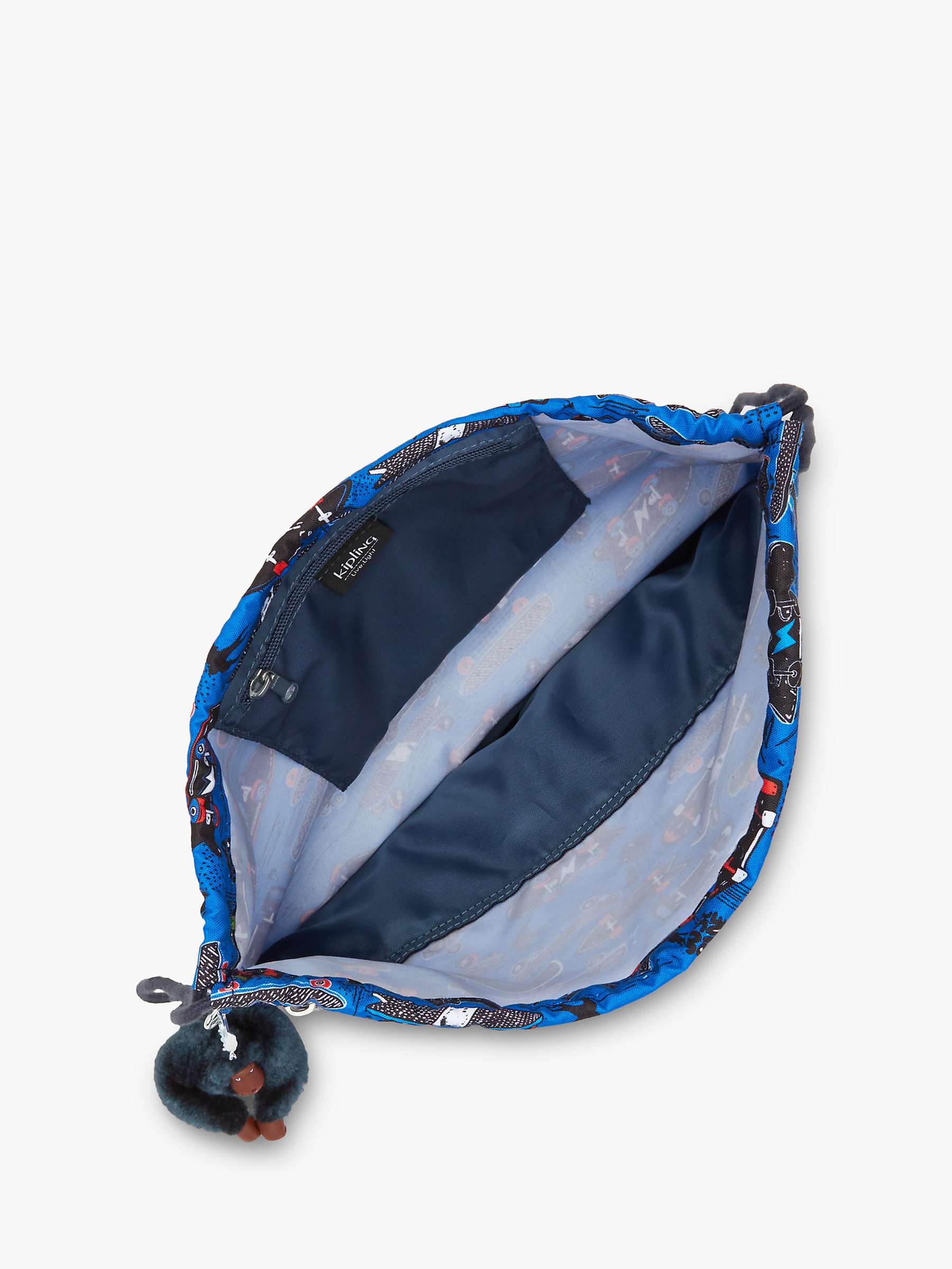 Buy Kipling Kids’ Supertaboo School Drawstring Backpack, New Scate Online at johnlewis.com