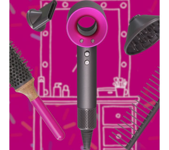  Casdon 73252 Dyson Supersonic Styling Set, Interactive Toy  Hairdryer for Children Aged 3 Years & Up