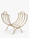 Ivyline Linear Log Basket, Brass