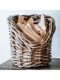 Ivyline Natural Wicker Kindling Basket, 24cm