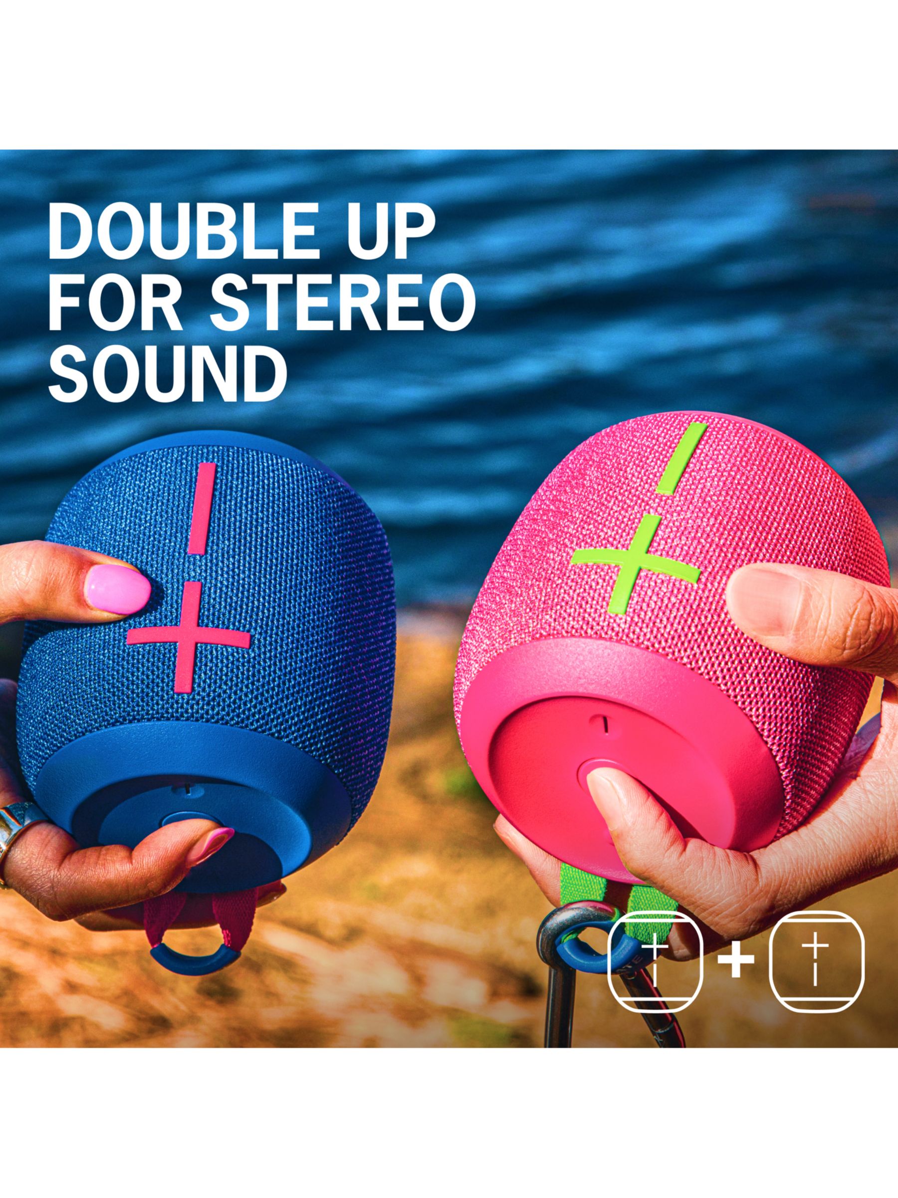 Ultimate Ears WONDERBOOM 3 Bluetooth Speaker (Joyous Bright) with Case 