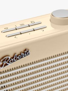 Roberts Rambler Mini DAB/DAB+/FM Bluetooth Digital Radio, Pastel Cream