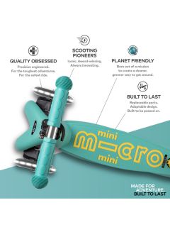 Micro Scooters Mini Eco Deluxe Scooter, Mint