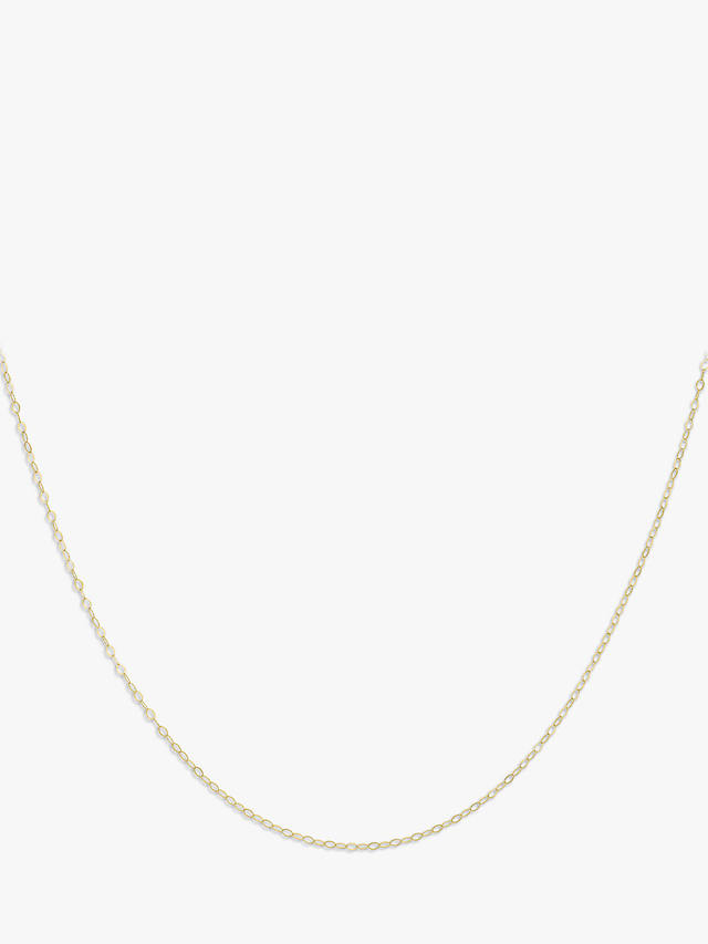 IBB 9ct Yellow Gold Short Loose Link Chain Necklace, Gold