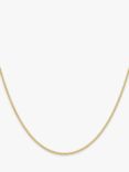 IBB 9ct Yellow Gold Hollow Long Rope Chain Necklace, Gold