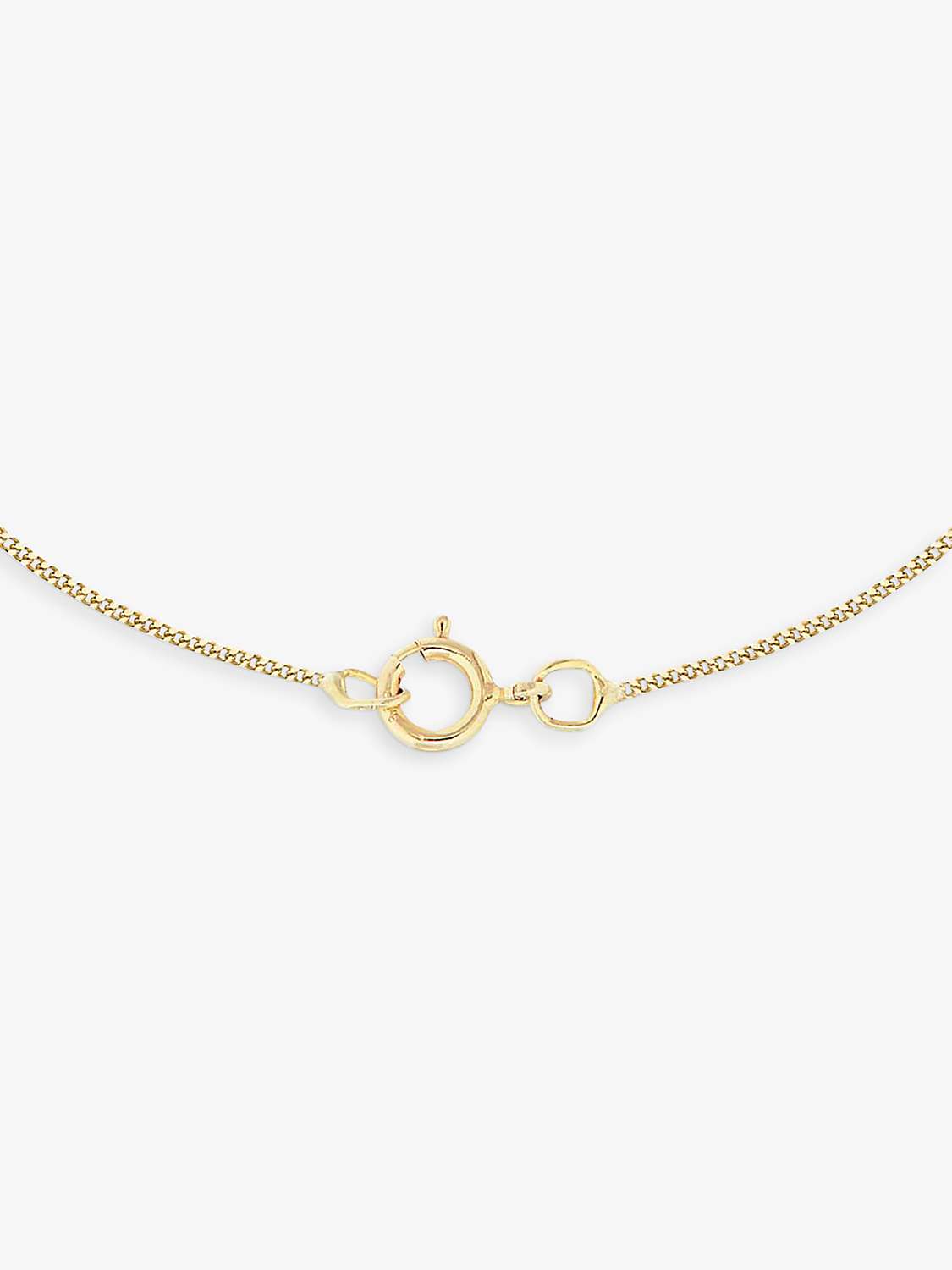 Buy IBB 9ct Yellow Gold Short Curb Link Chain Necklace, Gold Online at johnlewis.com