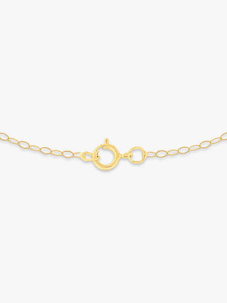 IBB 9ct Yellow Gold Long Loose Link Chain Necklace, Gold