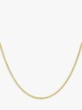 IBB 9ct Yellow Gold Long Curb Link Chain Necklace, Gold