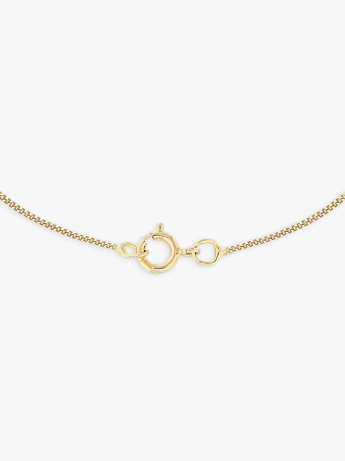 Buy IBB 9ct Yellow Gold Long Curb Link Chain Necklace, Gold Online at johnlewis.com