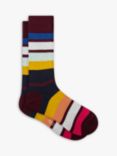 Paul Smith Atanas Stripe Socks, One Size, Red Multi
