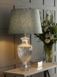 Laura Ashley Meredith Petite Glass Table Lamp, Clear