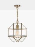 Laura Ashley Blackwell Glass Ceiling Light, Brass