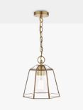 Laura Ashley Clayton Glass Ceiling Light, Brass