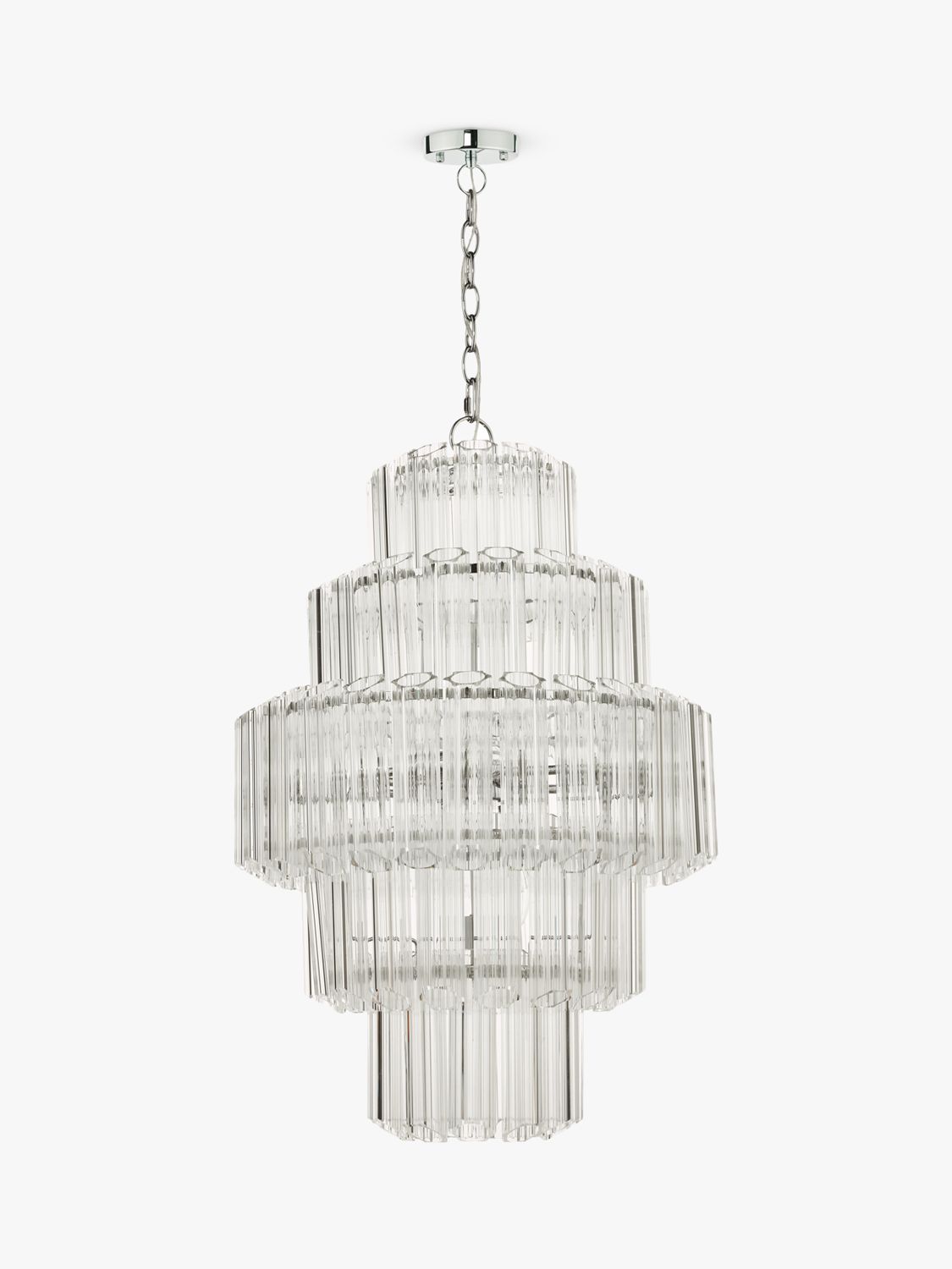 Photo of Laura ashley genvieve grand tiered ceiling light chrome