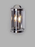 Laura Ashley Harrington Glass Wall Light, Nickel