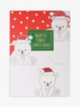 Wendy Jones Blackett Polar Bear Baby's 1'st Christmas Card
