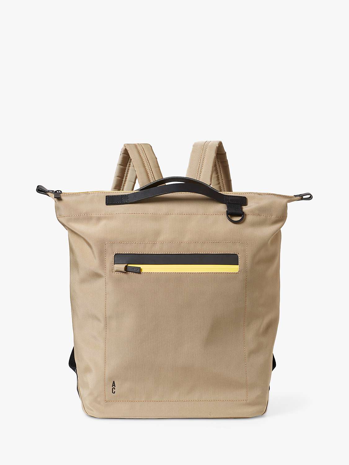 Ally Capellino Hoy Travel Cycle Recycled Rucksack, Sand at John Lewis ...